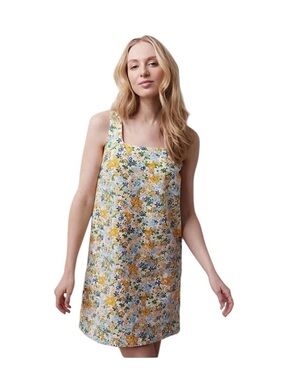 NWT LC Lauren Conrad Floral Squareneck Shift Dress Mod Mini Dress Size XXL